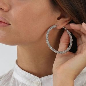 NEW! Silver Hoop Earrings